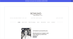 Desktop Screenshot of bowlinglawoffices.com